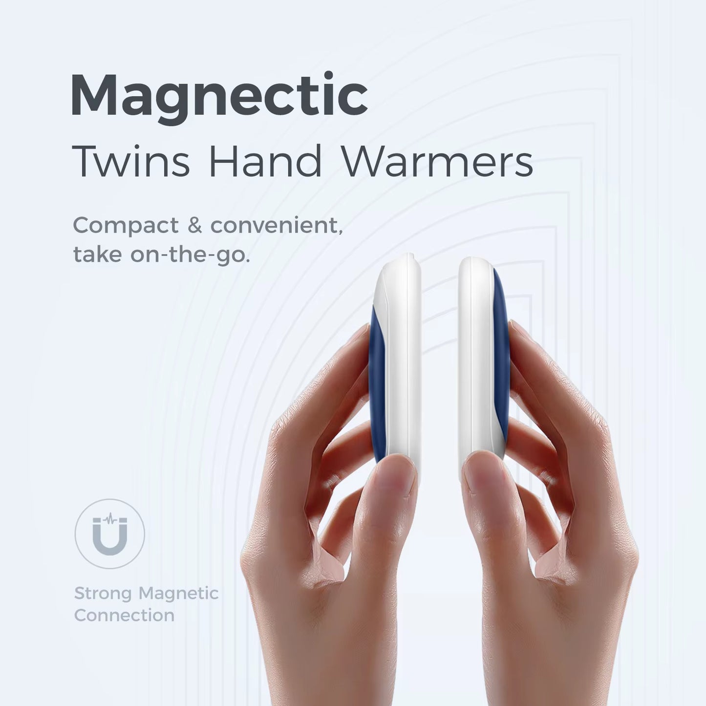 2 in 1 Magnetic Rechargeable Hand Warmers Electric Pocket-Sized Hand Heater Electronic Hand Warmer Gifts UT3 Lite